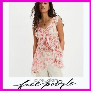 Free People floral tunic top